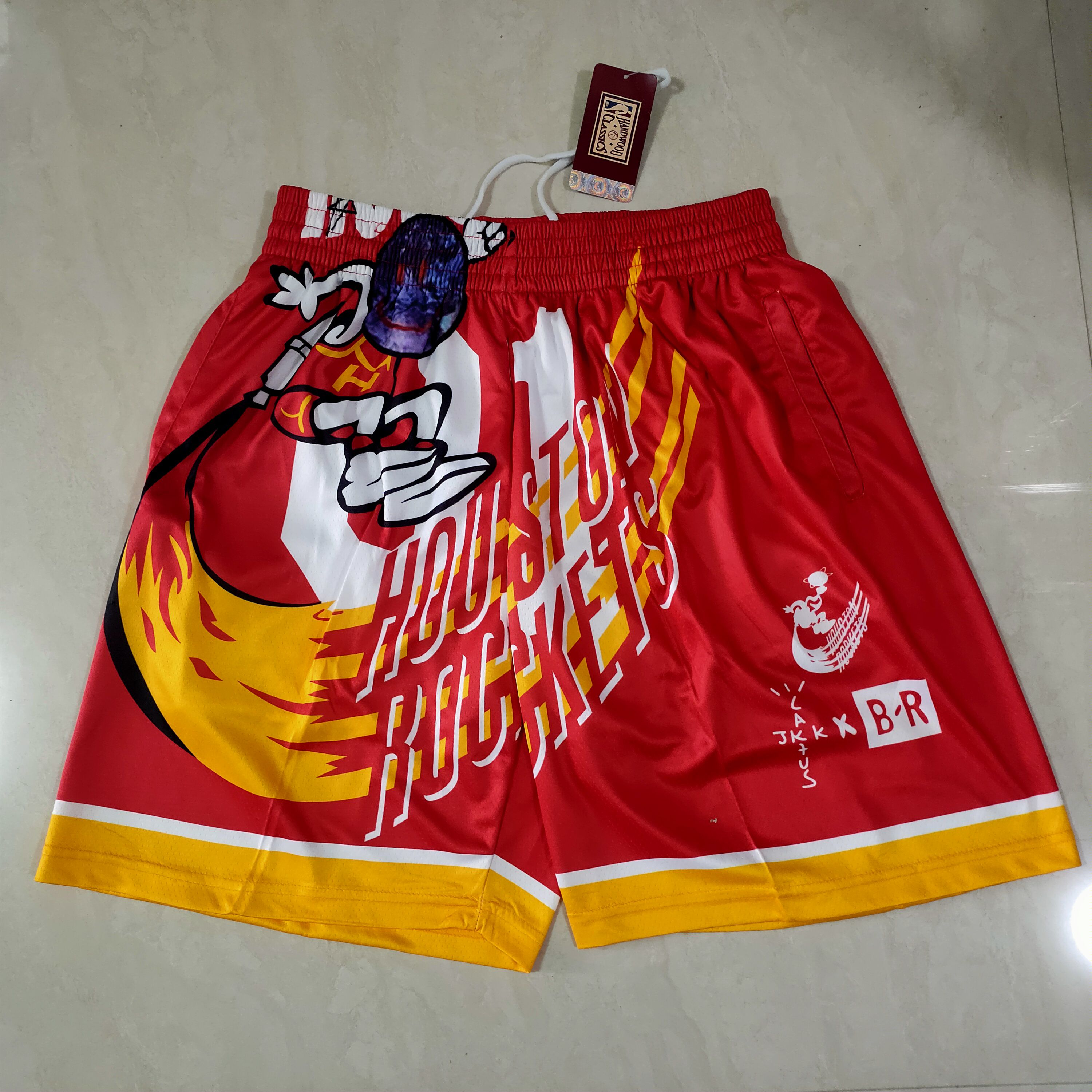Men NBA 2021 Houston Rockets Red Shorts->toronto raptors->NBA Jersey